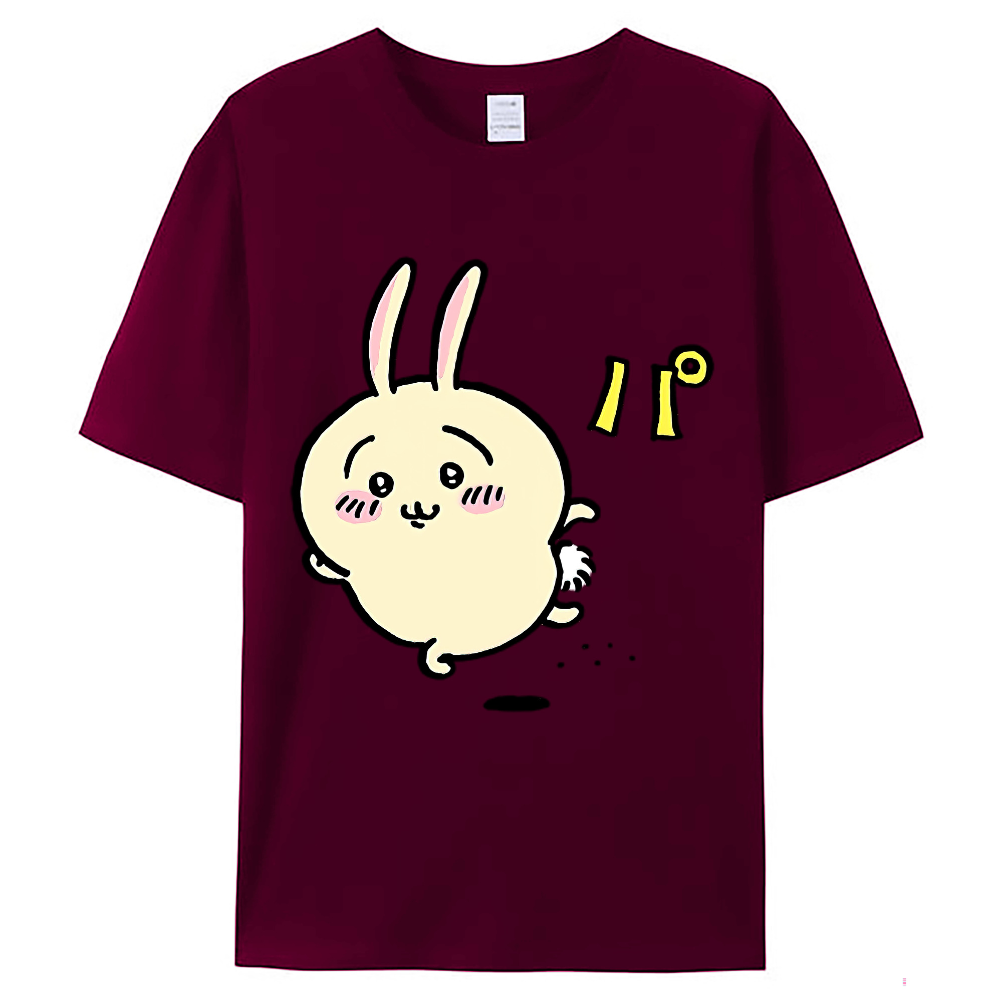 （画像用） ちいかわ うさぎ Chii-kawa usagi レディースカジュアルプリントTシャツ（綿100％）